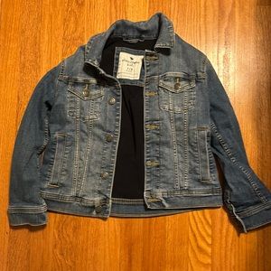 Abercrombie fleece lined denim jacket